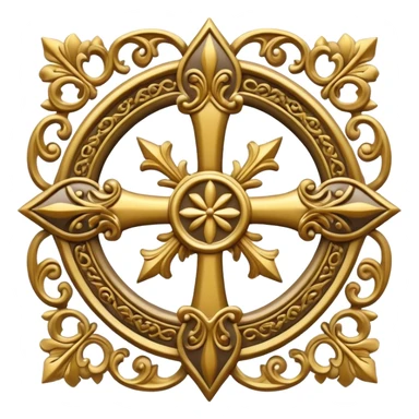 cruz ornamental estilo gotico sticker