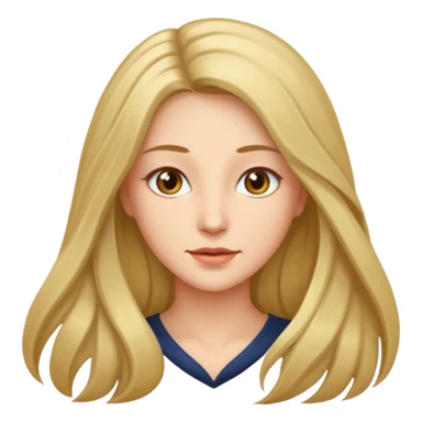 Long hair women sticker