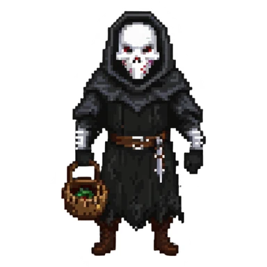 nightmarish executioner with torn sack mask sticker