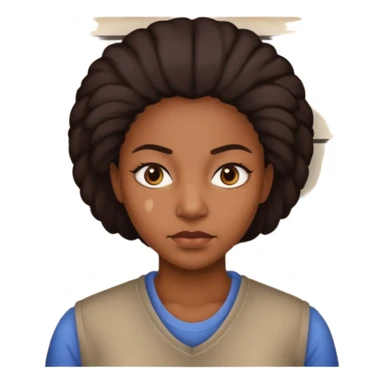 black woman mug shot sticker
