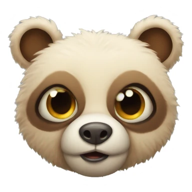 bug eyed cute bear  sticker