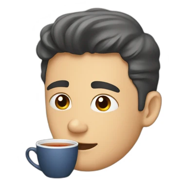 British men drink tea sticker