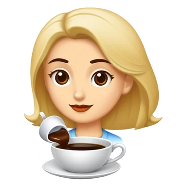 Dalgalı saç,buğday ten,kahverengi göz,kahverengi saç,kedi sticker