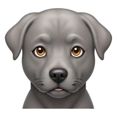 Grey lab dog sticker