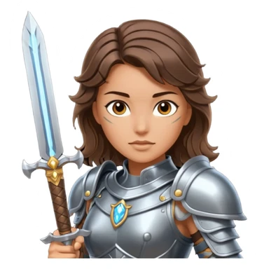 Valkyrie warrior brunetter sticker