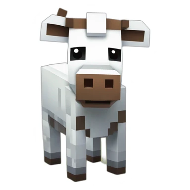 minecraft vache sticker