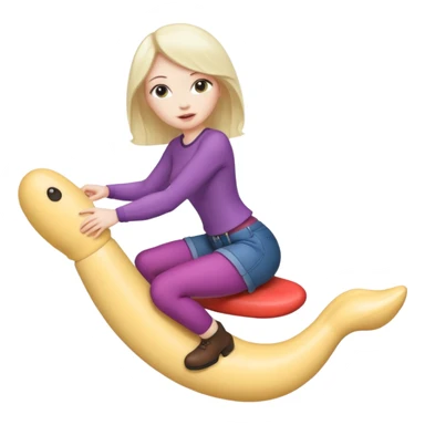 Realistic Nudes big titts woman riding a dildo inside of the vagina hole view sticker