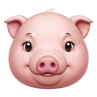 Female Pig with Big Stomach and Lazy sticker