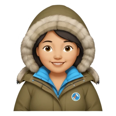 pregnant inuit woman sticker