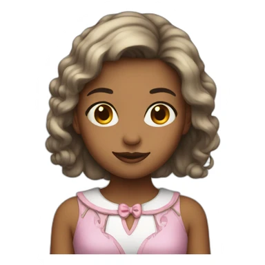 girl in costume sticker