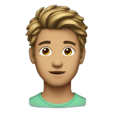 A decent 20 year old boy with a good hairstyle sticker