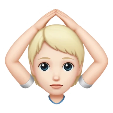 Hand over head  sticker