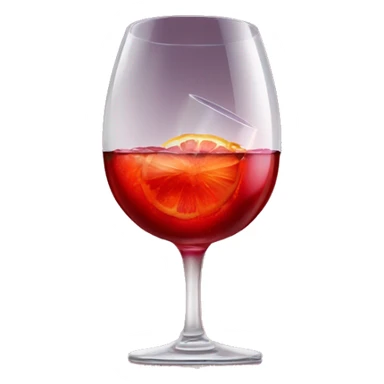 Campari Spritz in big glass of wine  sticker