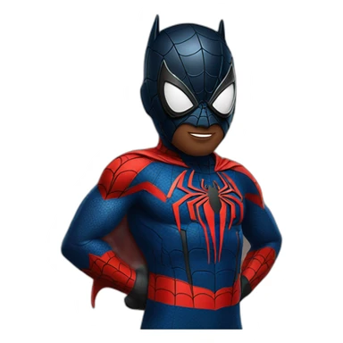 spider-man with batman suit sticker