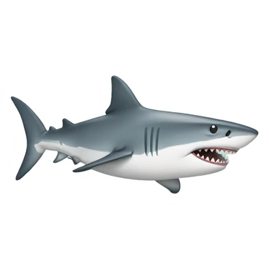 Shark with a joint sticker