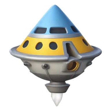 alien spaceship rocket ship shaped birdhouse sticker
