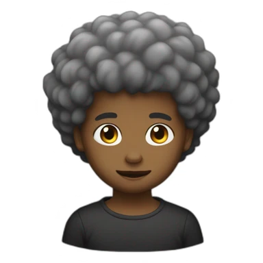 Garçon coup afro sticker