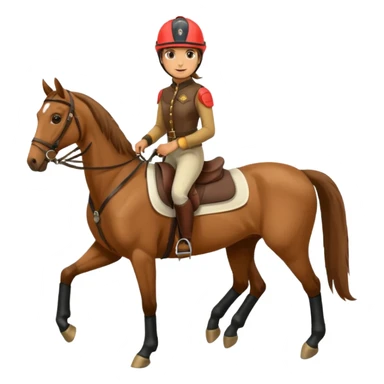 horse rider sticker