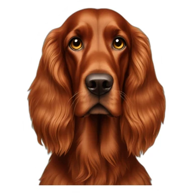 Dog irish setter full-height sticker