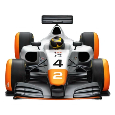 2024 miami livery mclaren formula 1 car with number 4 sticker