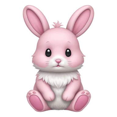 A pink bunny  sticker