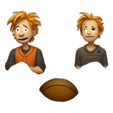 Calvin and hobbes sticker