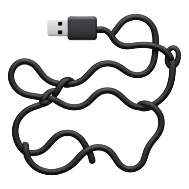 connected flowing BLK letters where all letters are joined together in one continuous design sticker