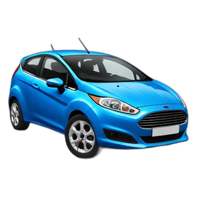 blue ford fiesta sticker