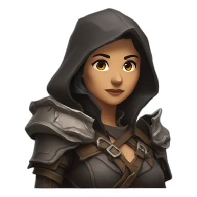 Diablo 4 female rogue sticker