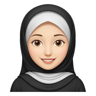 Hijab white dress sticker