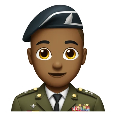 military boy in uniform sticker