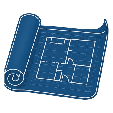 blueprint roll in general style sticker