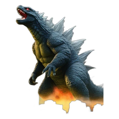 Godzilla attacking Tokyo sticker