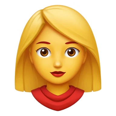 kadın kırmızı küpeli sarışın sticker