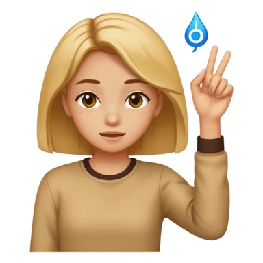 Girl dabbing sticker