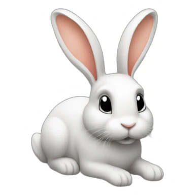 rabbits coding it sticker