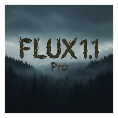 recreate this image but make more readable, remove 1.1 and add pro, text should be made from leaves and sticks sticker