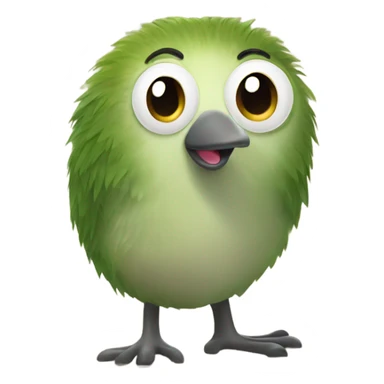 Kiwi bird looking happy  sticker