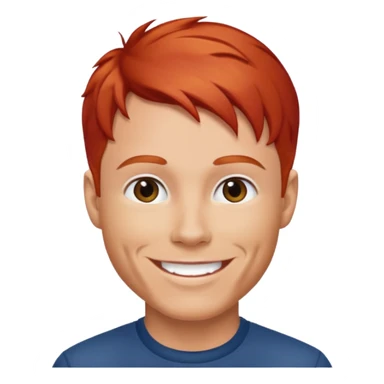 Brian Littrell with red hair sticker
