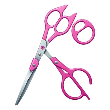 Tailor scissors pink sticker