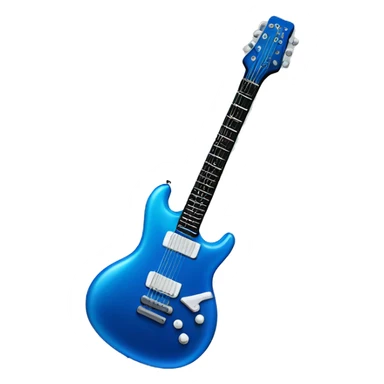 Blue electric guitar  sticker