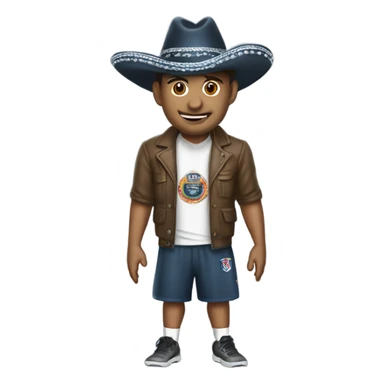 tiburon con sombrero de copa sticker