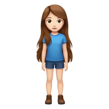 A girl full body. sticker