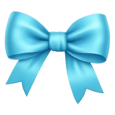 light blue bow sticker