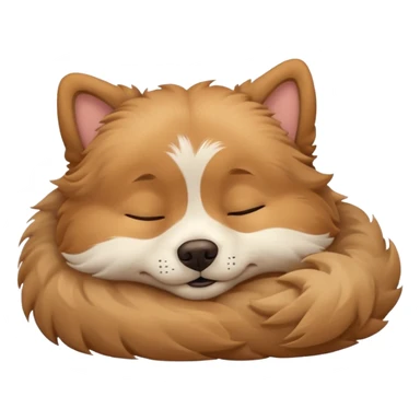 cute doggy sleeping sticker