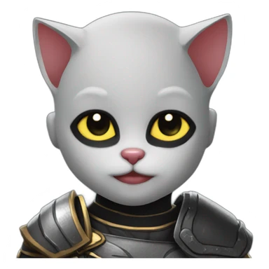 black cat inspiration kratos from god of war sticker