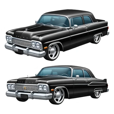 Black lowrider sticker