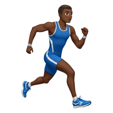 Track n field male athlete sticker