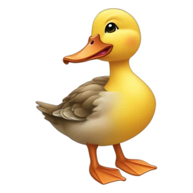 duckling using lipstick sticker