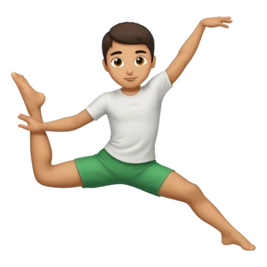 Italian boy doing a split sticker